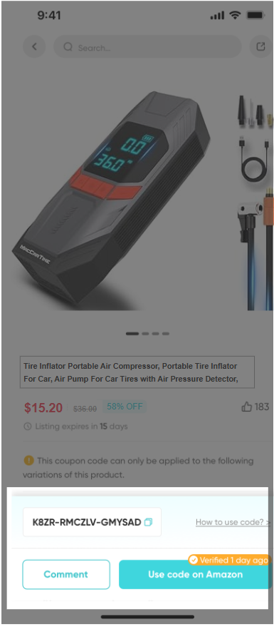 Get promo code