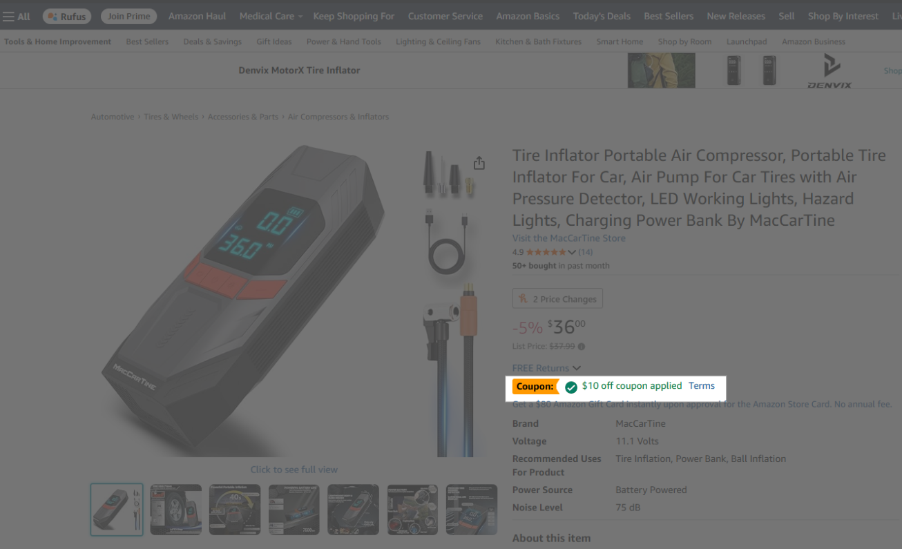 Check additional discounts